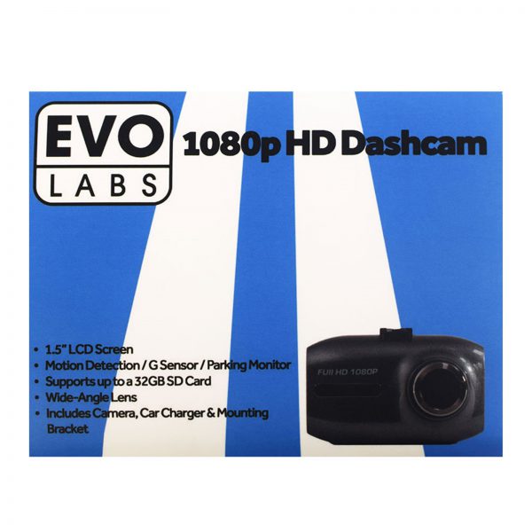Evo Labs C200 1080p Full HD Dashcam With Motion detection Includes Suction Mount - Image 2